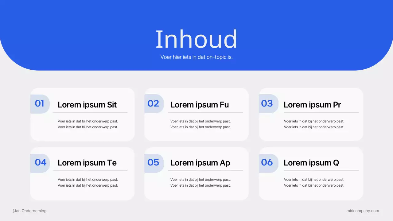 Eenvoudige marketingtrends in blauw en oranje Issuepaper