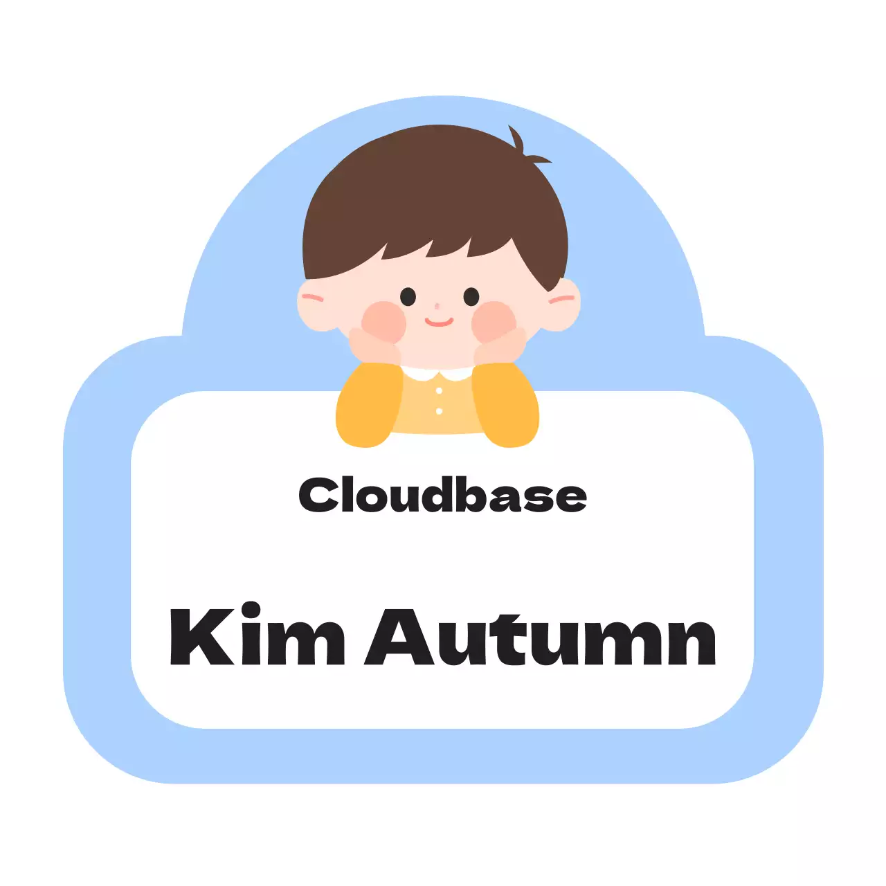 Porte-noms mignons pour enfants d'âge préscolaire avec illustrations de personnages d'enfants