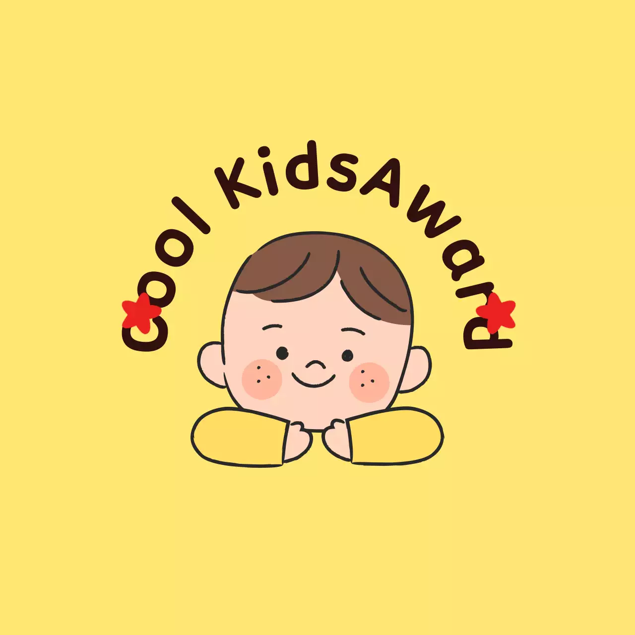 Penghargaan pujian yang lucu dengan ilustrasi anak