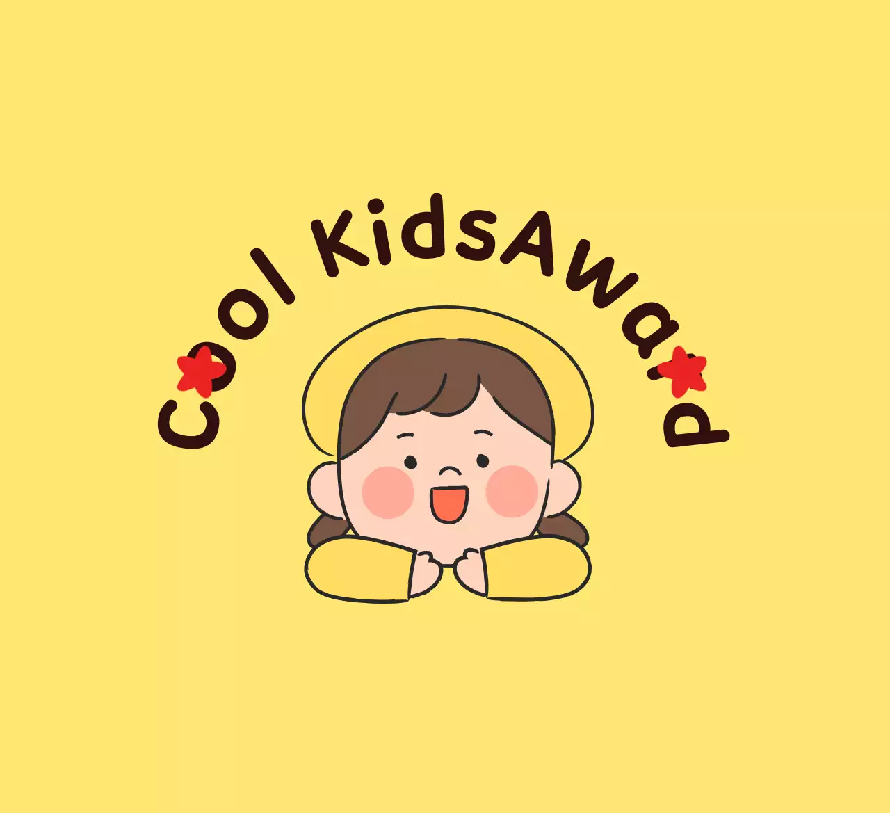 Cute compliment awards with child illustrations