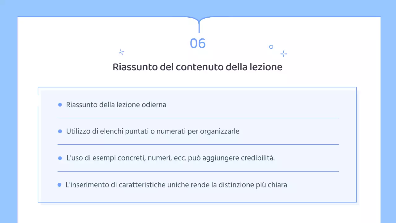 Piano di lezione semplice per insegnanti di scuola in blu e bianco