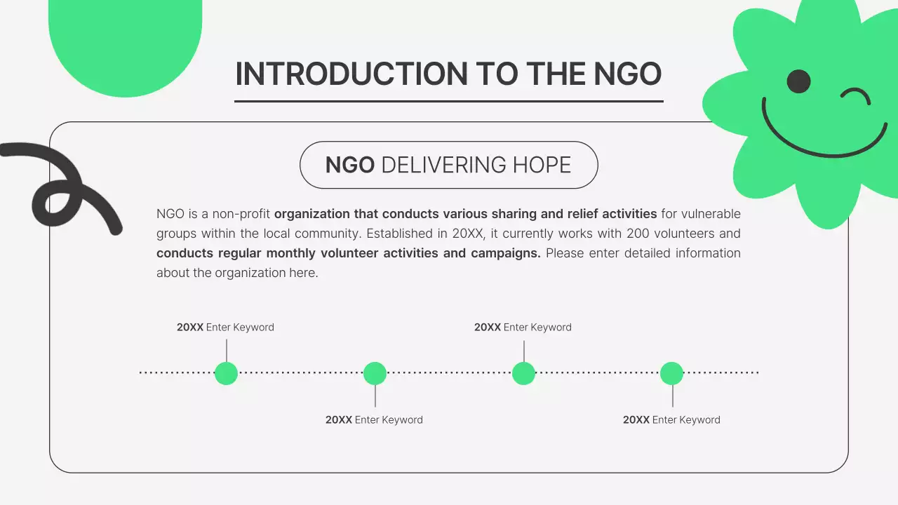 Green Simple Volunteering Announcement Presentation