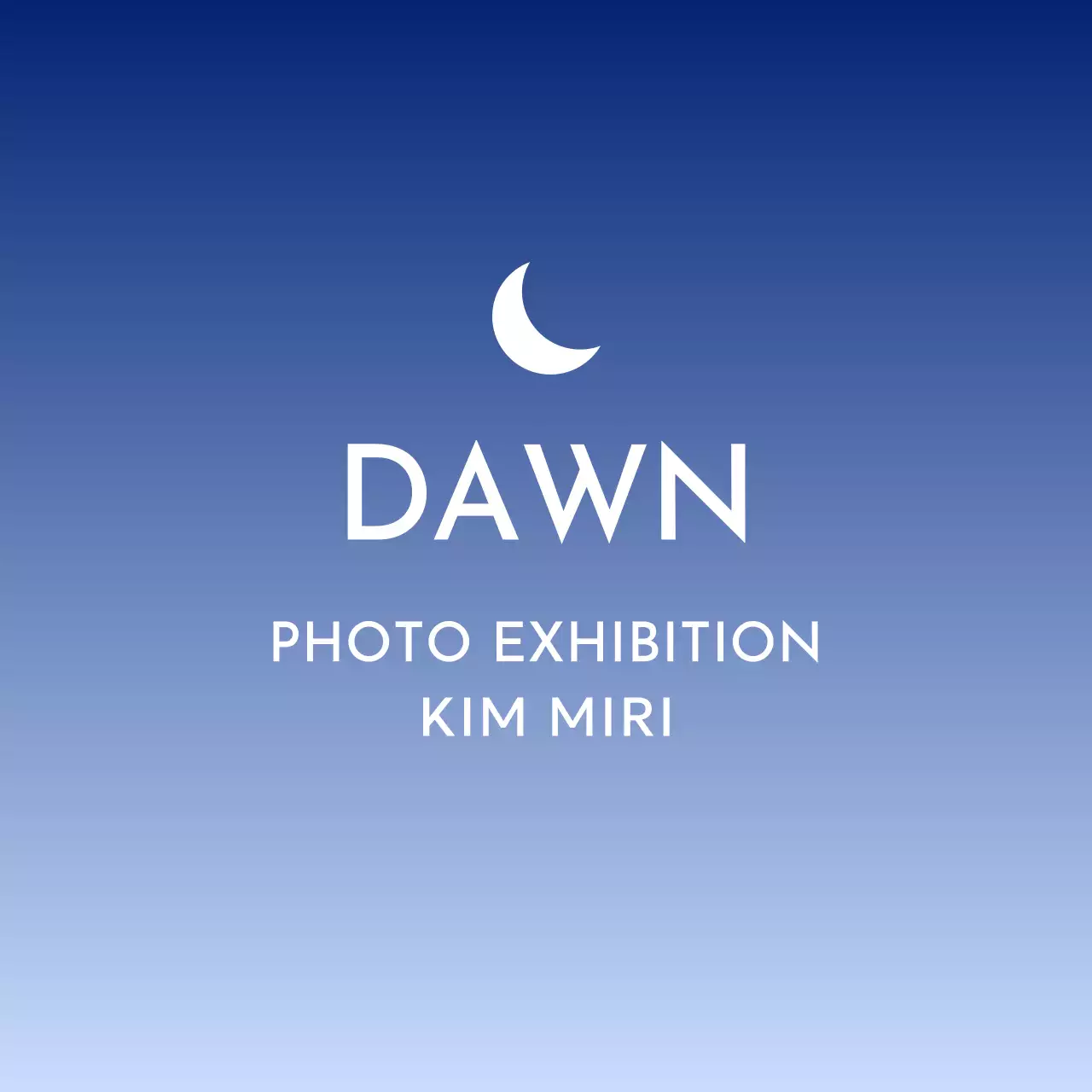 Desain yang bersih dengan gradien mengambang dari matahari dan bulan