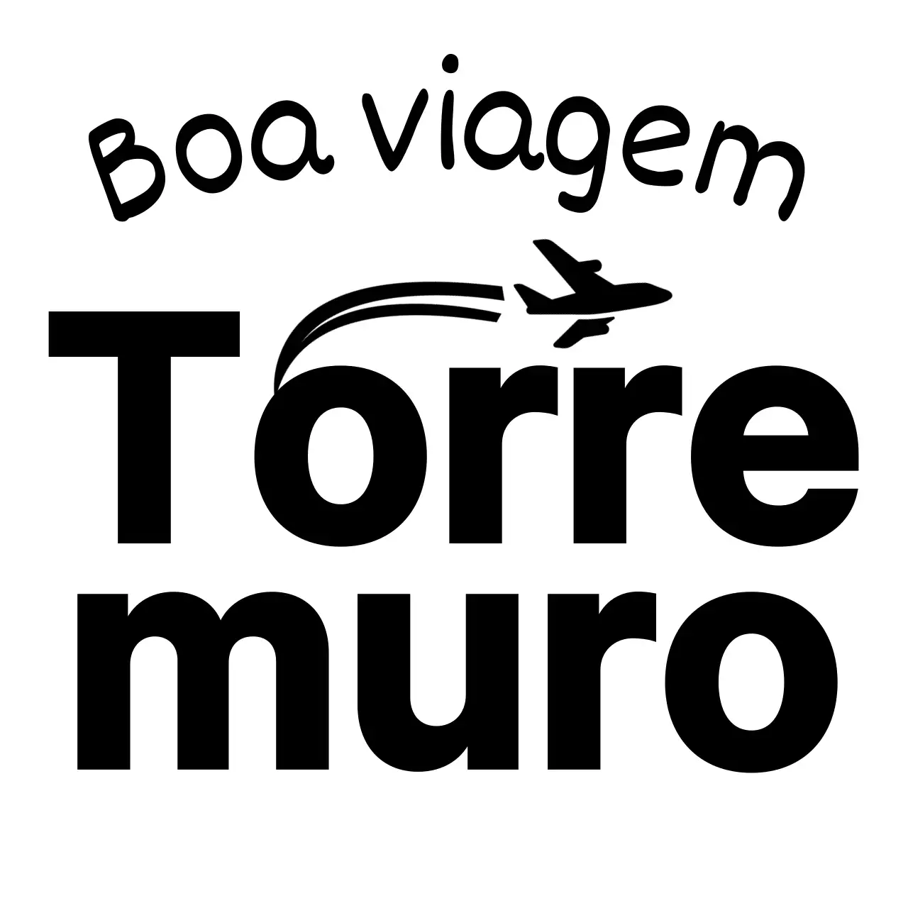 Para logótipos de agências de viagens com letra cursiva e silhuetas de aviões
