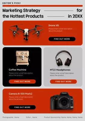 Orange Modern Tech Promotion Poster