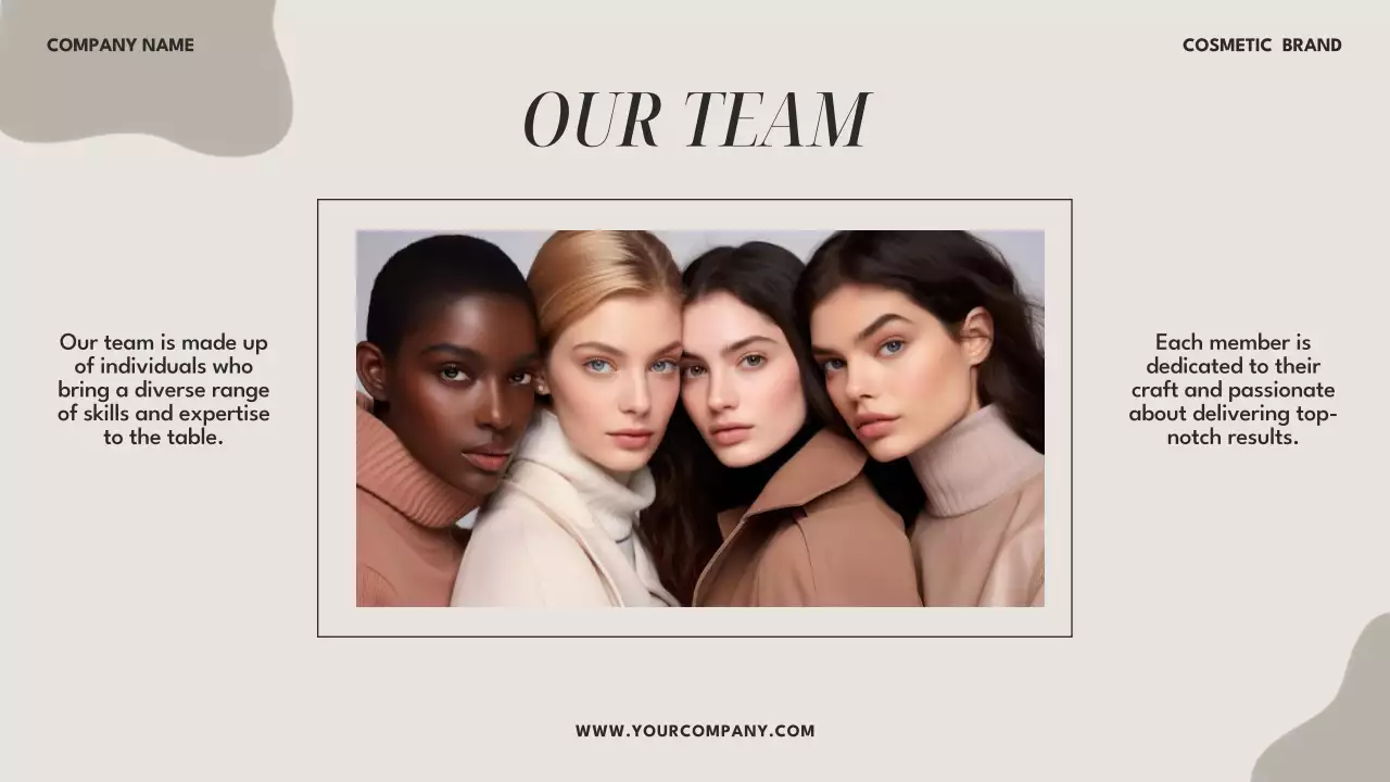 Beige Modern Cosmetic Presentation