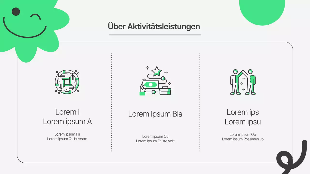 Eine einfache, grün-graue Einführung in die NRO-Freiwilligenarbeit vor dem Workshop