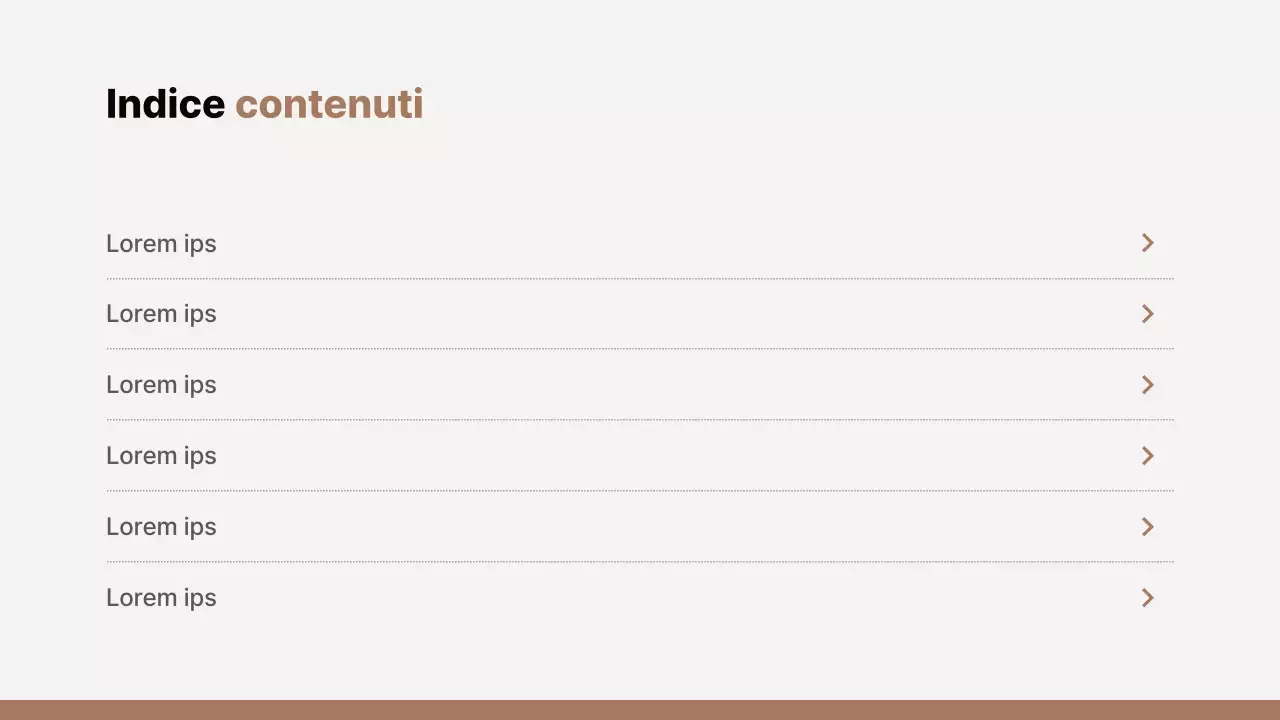 Proposta di merchandising semplice in marrone e beige