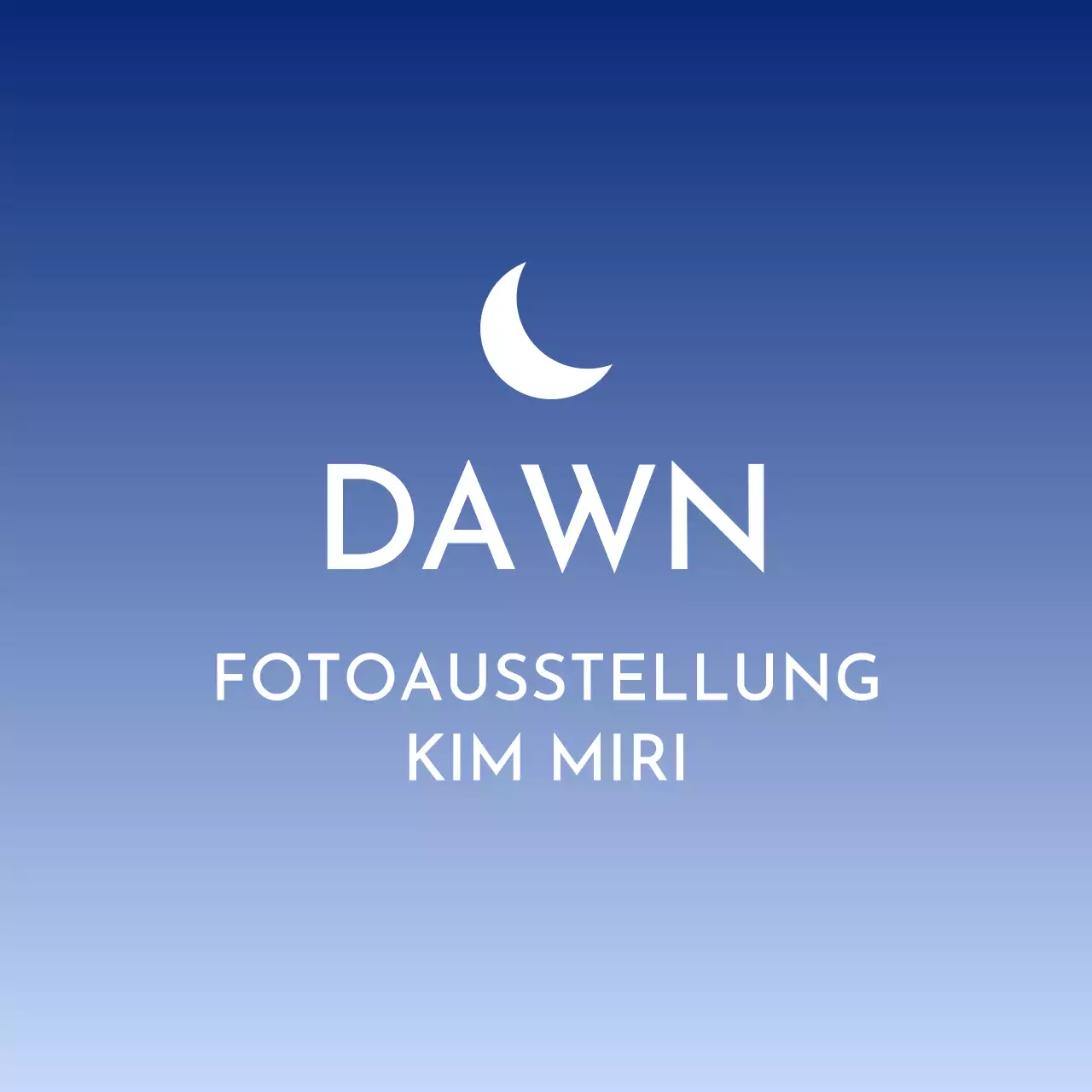 Sauberes Design mit fließenden Farbverläufen von Sonne und Mond