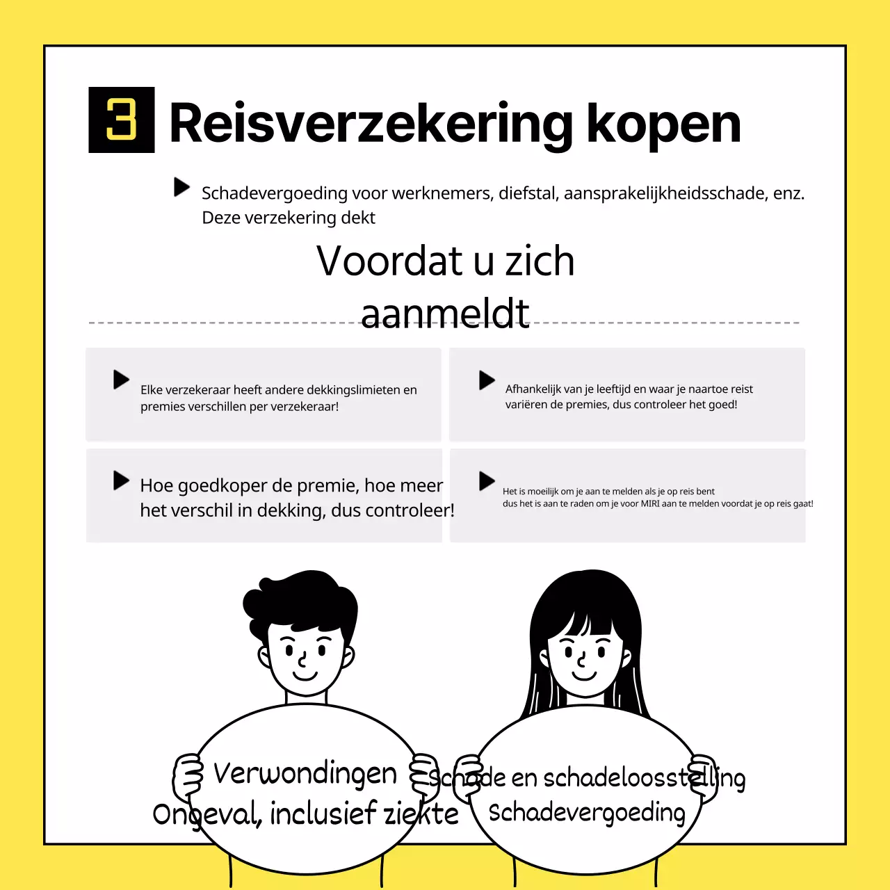 Over de eenvoudige geel-zwarte internationale paklijst