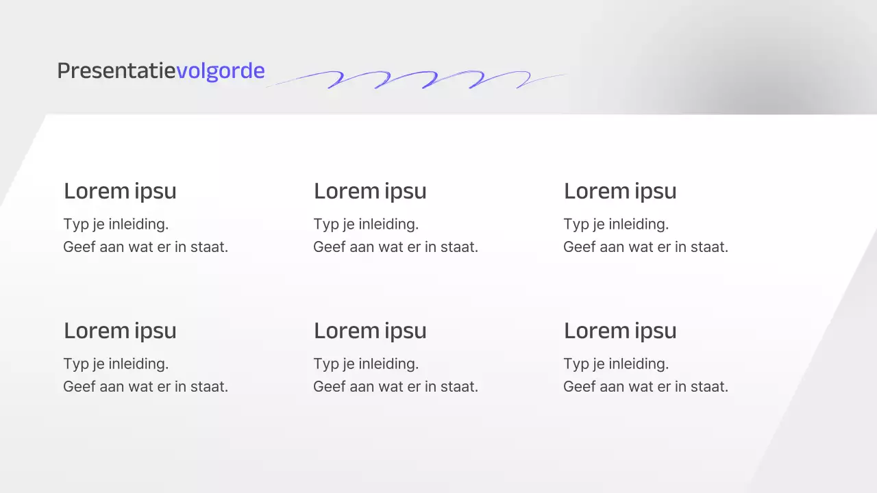 Een grijs en eenvoudig strategisch planningsrapport