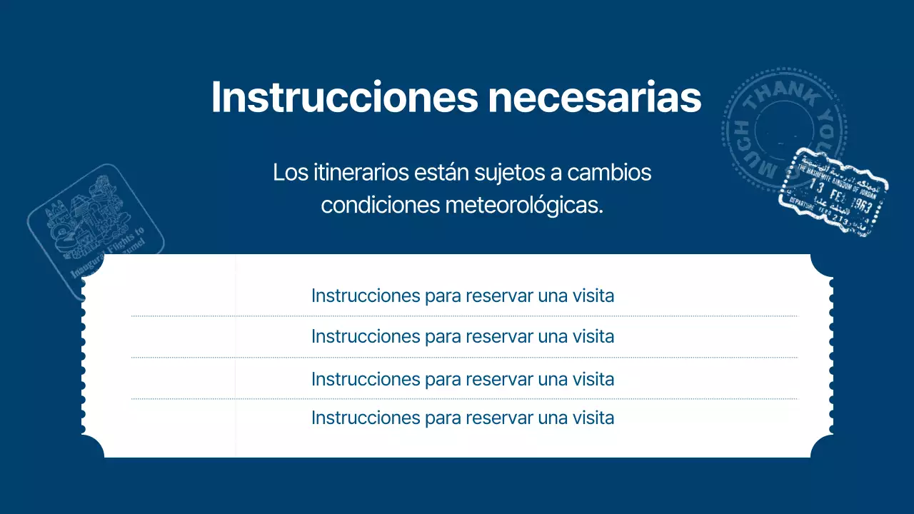 Una moderna guía turística de la ciudad en azul claro y azul marino
