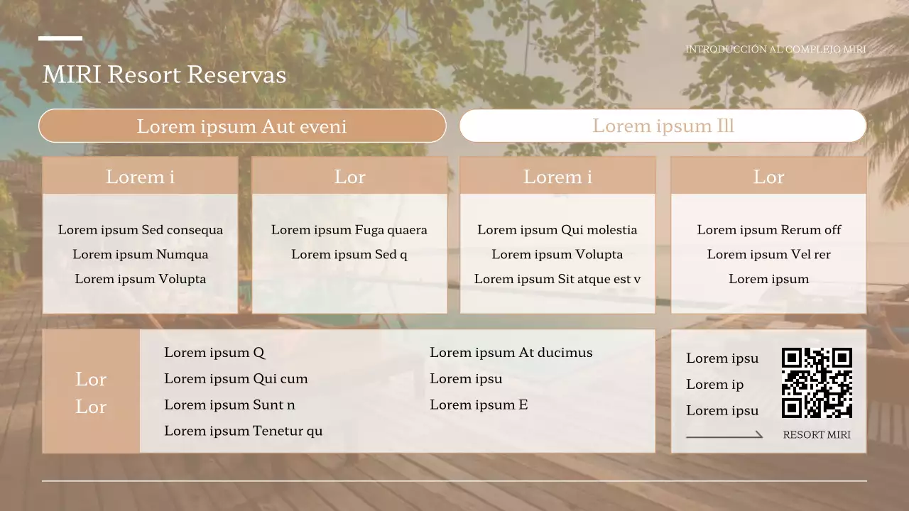 Un sencillo folleto turístico en blanco y marrón