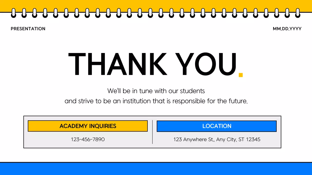 Yellow Simple Academy Presentation