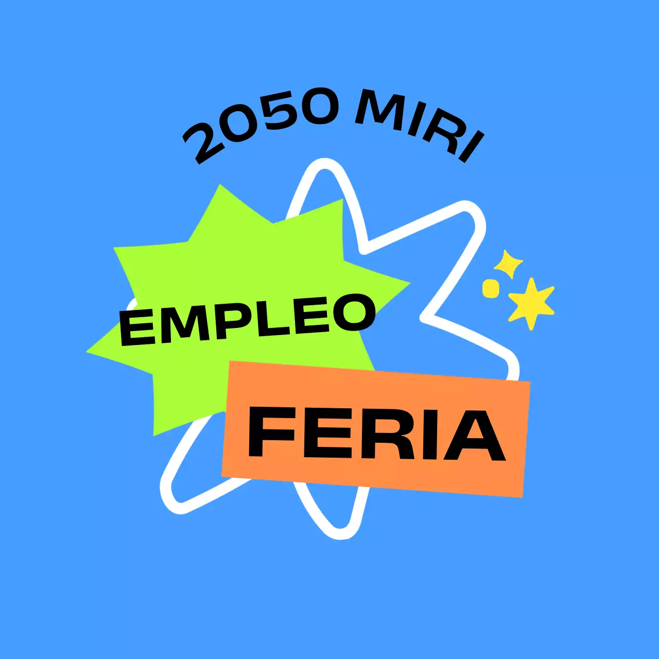 Para mercancía de ferias corporativas en azul y verde anaranjado