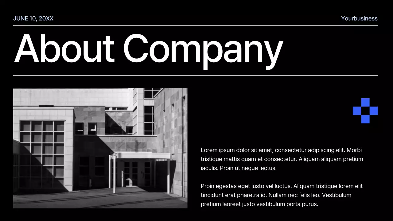 Black Modern Business Presentation