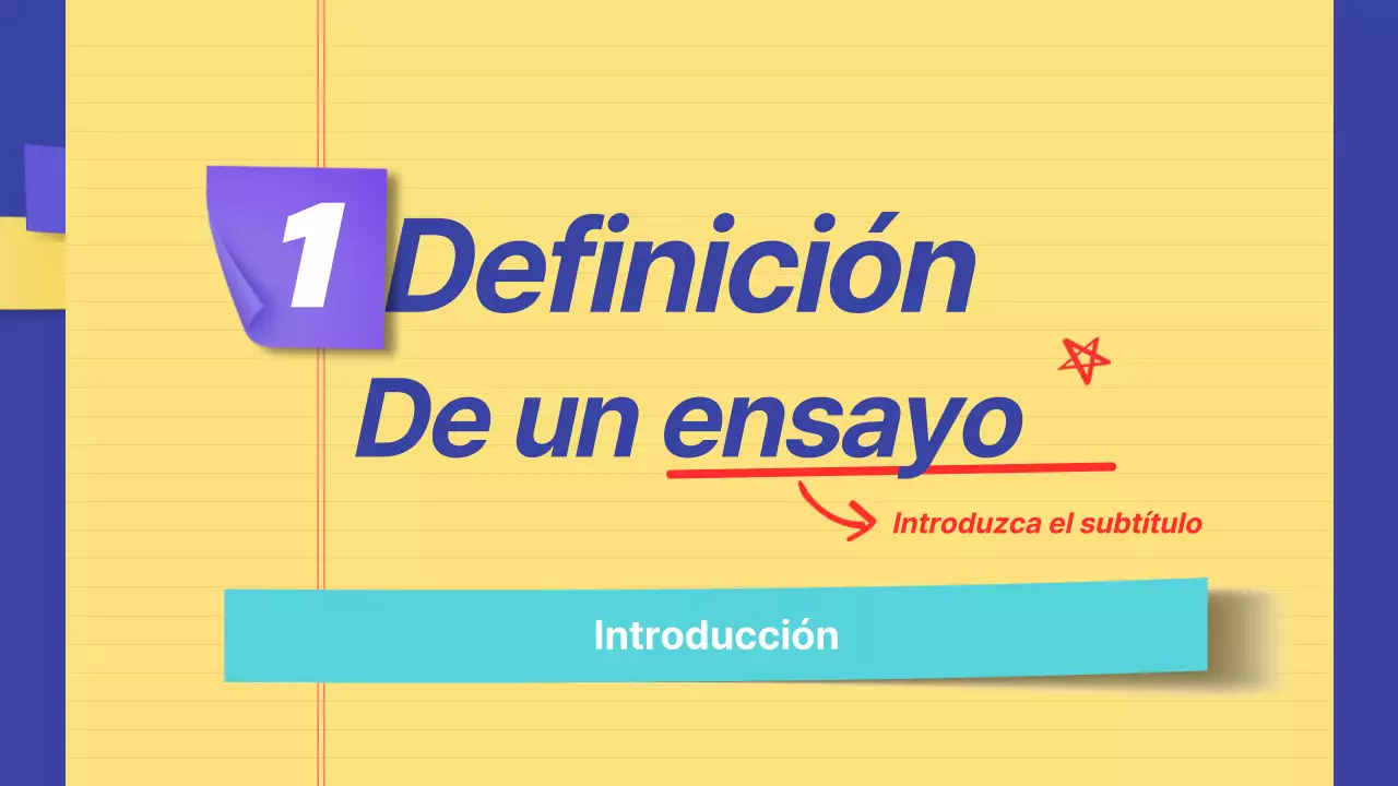 Información del anuncio resaltada en amarillo y azul marino