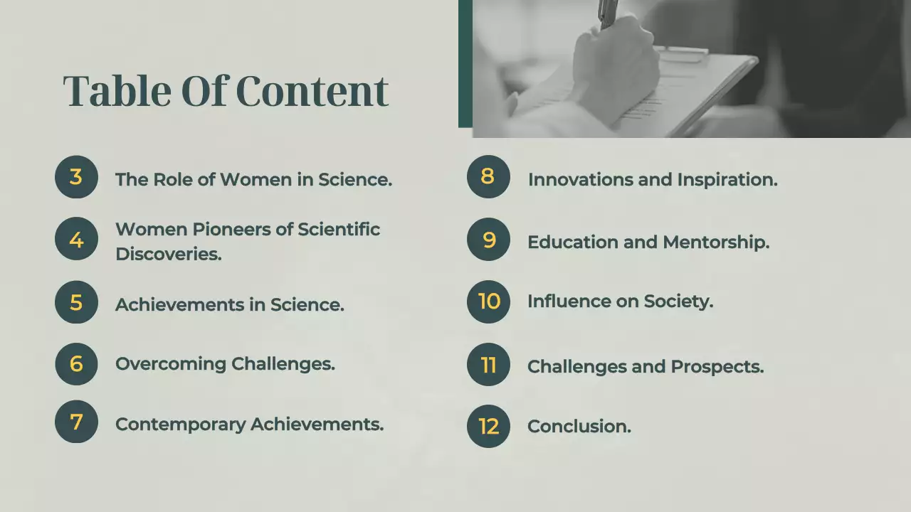 Green Elegant Science Presentation