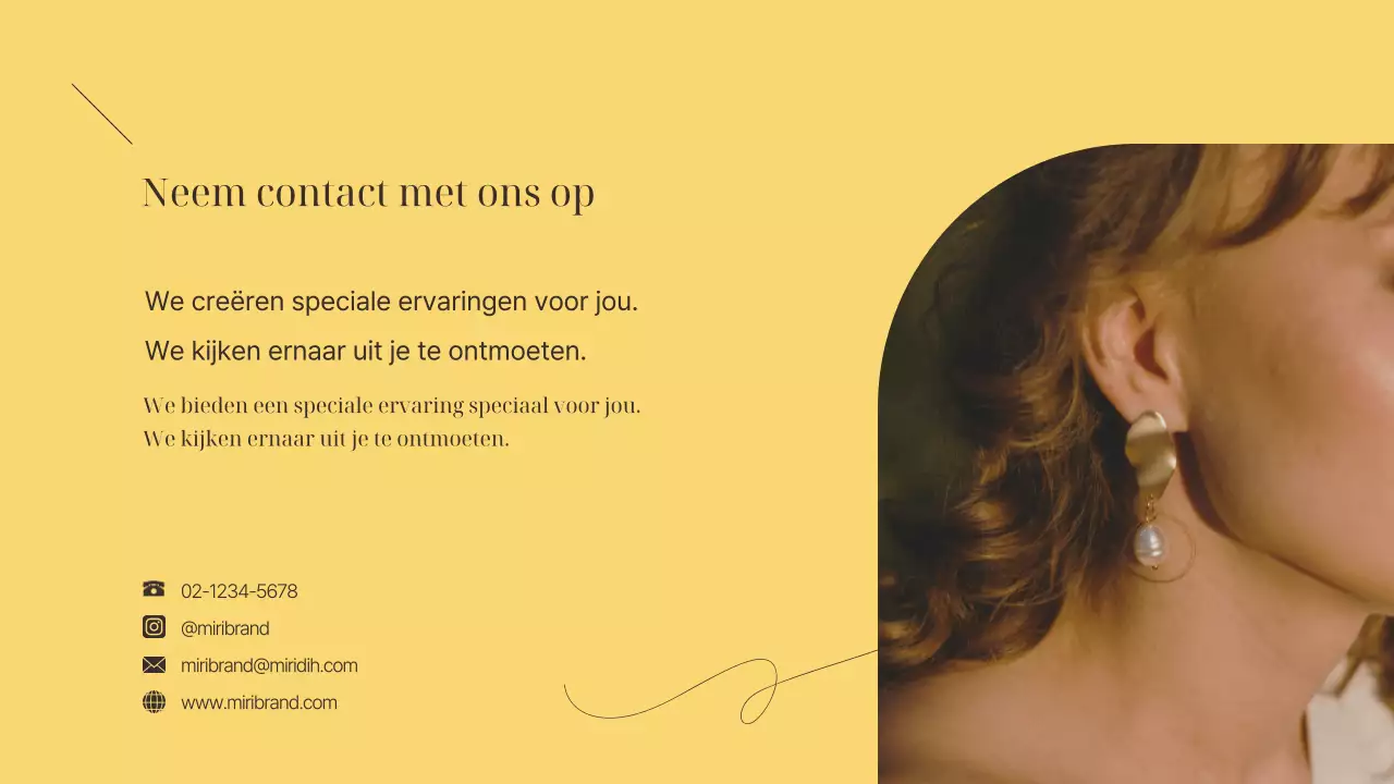 Een luxueus kleinzakelijk merk in geel en bruin