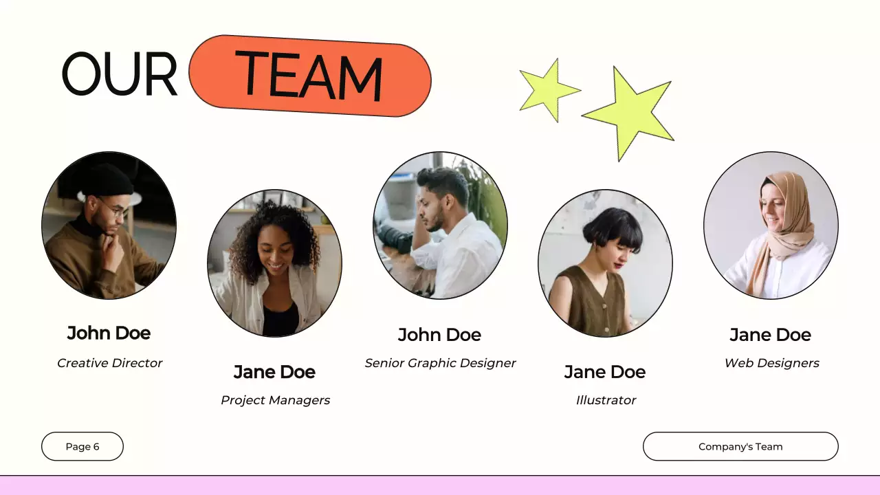Presentasi Profil Desain Modern Berwarna-warni