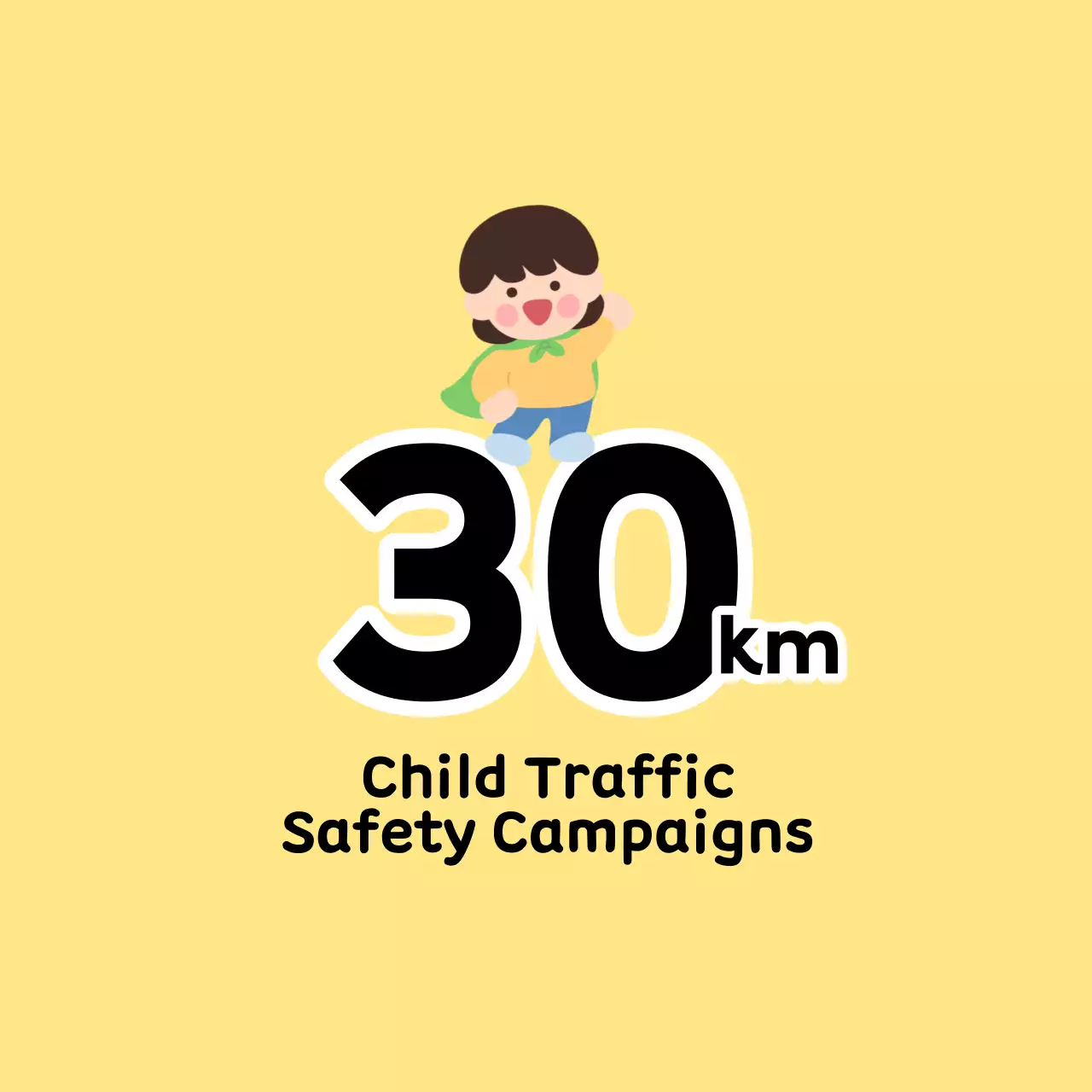 Kampanye keselamatan jalan yang lucu dan menggemaskan dengan karakter anak-anak