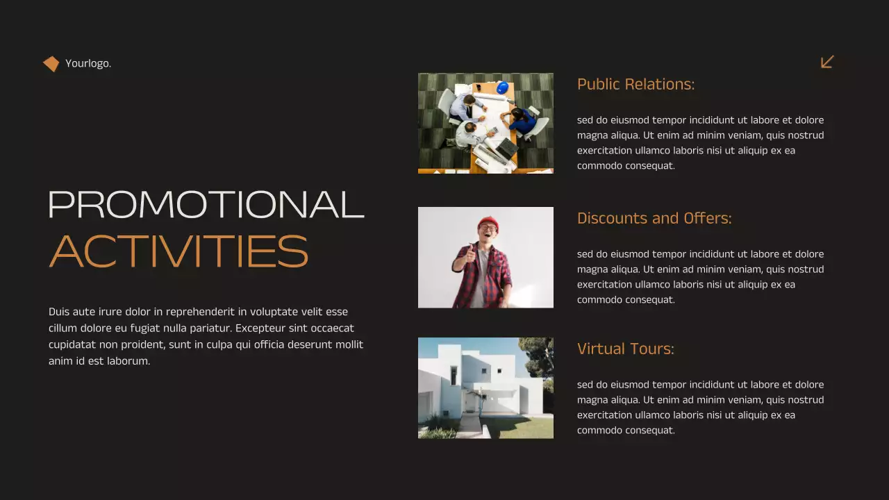 Black Modern Real Estate Presentation