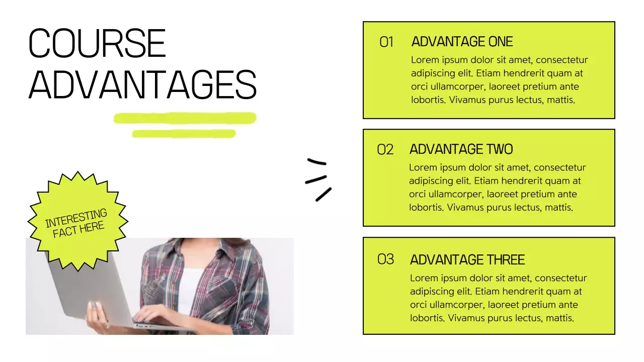 White Modern Online Course Promotion Presentation