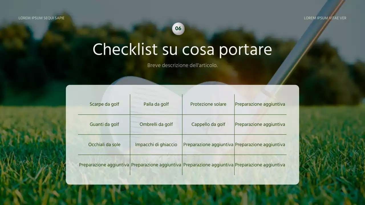 Una semplice guida alle vacanze verdi e gialle all'insegna del golf