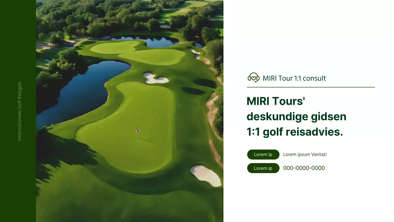 Een eenvoudige gids voor groene en gele golfvakanties