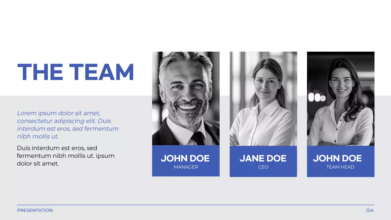 Blue Professional Marketing Presentation