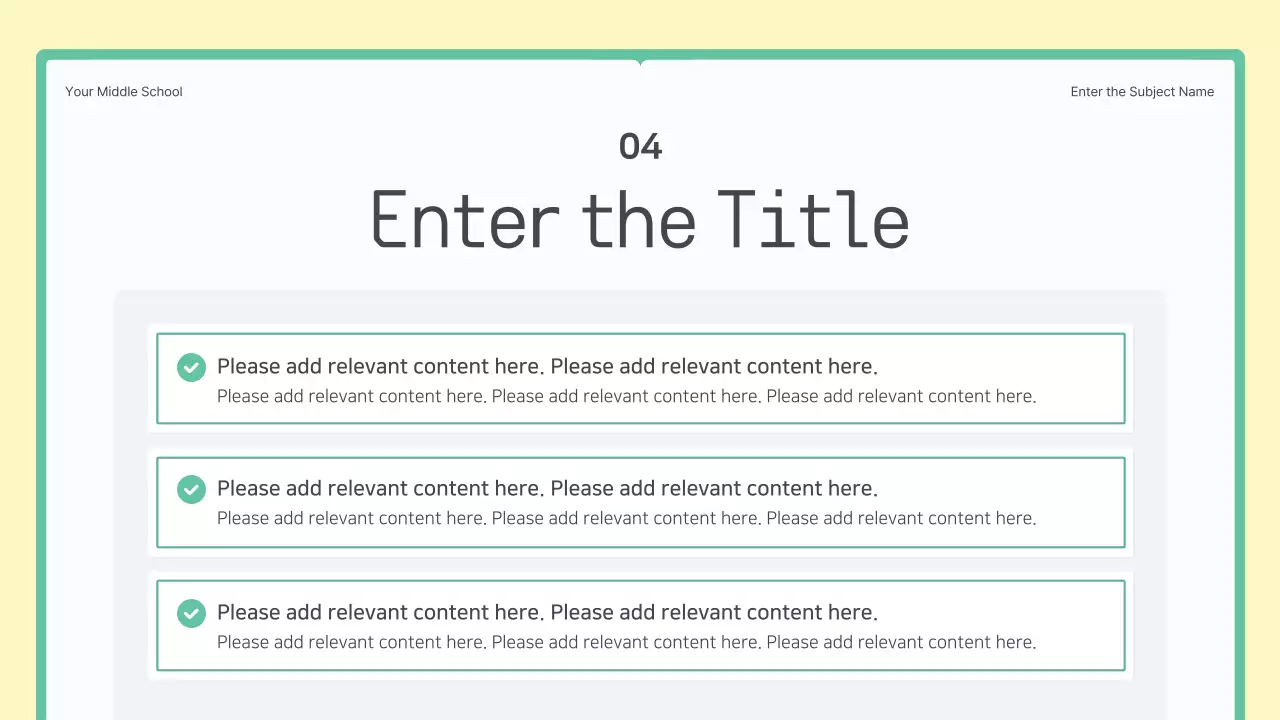 Apresentação do Guia de Aula Green Simple