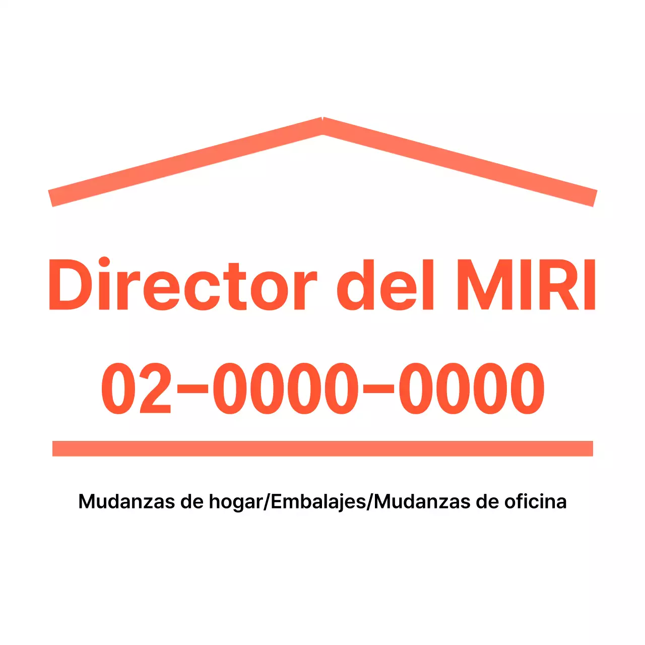 Diseño con líneas rectas en forma de casa