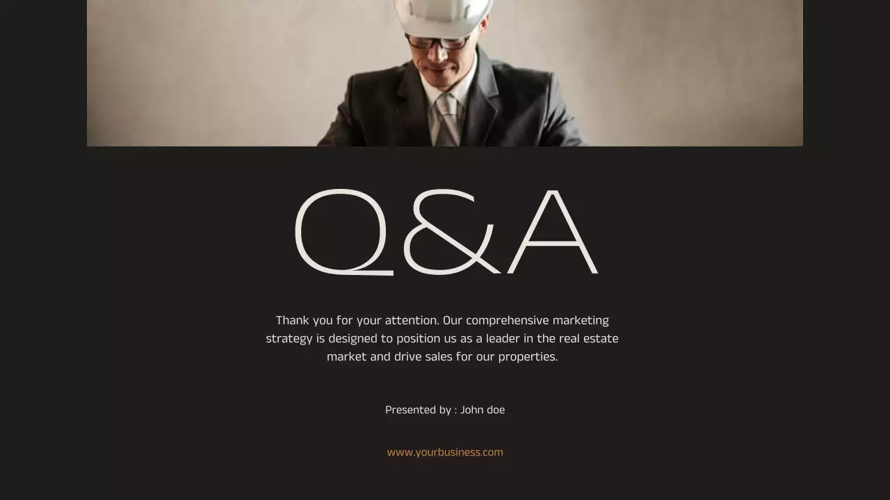 Black Modern Real Estate Presentation