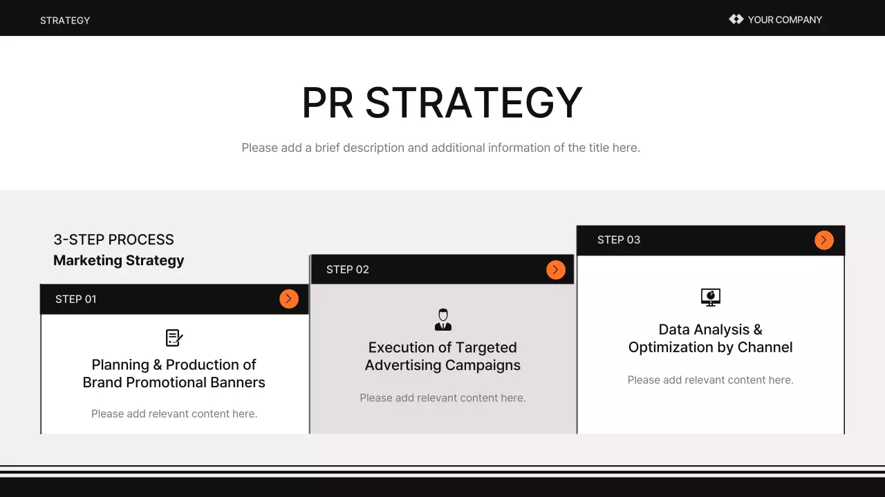 오렌지 모던 브랜드 마케팅 프리젠테이션