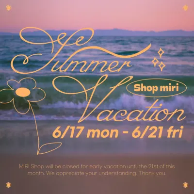 Pink Elegant Vacation Announcement Social Media Post