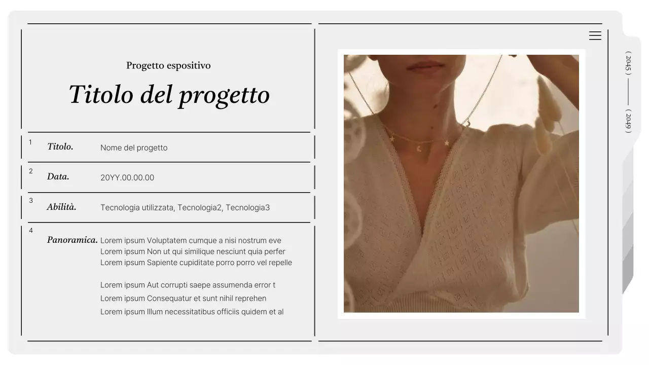 Cartella stampabile moderna in grigio e bianco