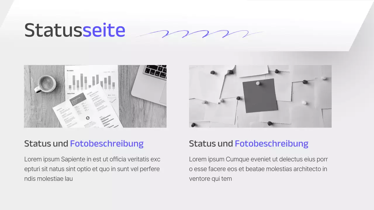 Ein grauer und einfacher Bericht zur strategischen Unternehmensplanung