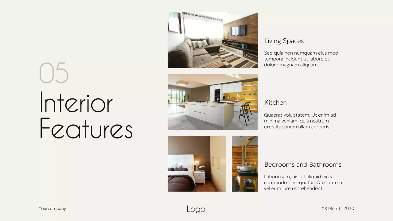 Beige Modern Housing Pitch Presentation