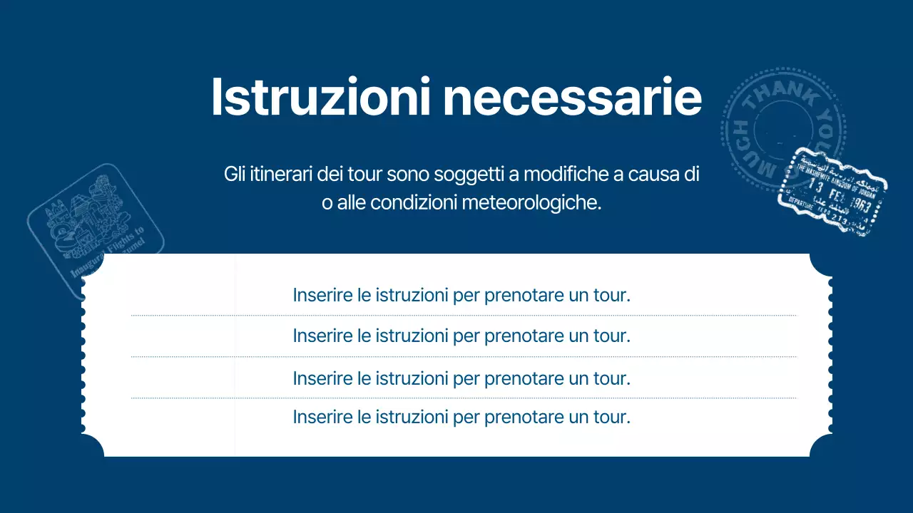 Una moderna guida turistica della città in blu chiaro e blu navy