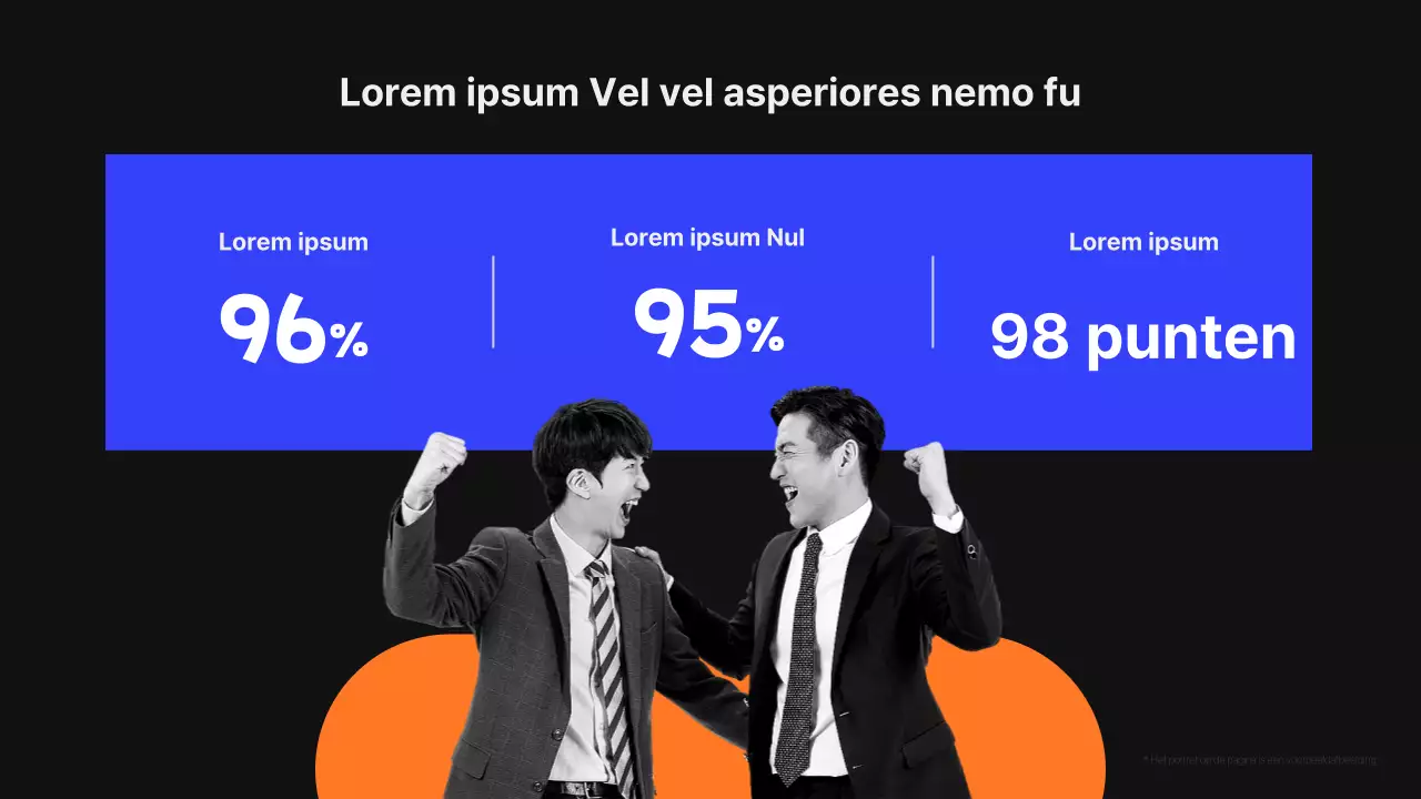 Modern voorstel voor headhunting service in zwart en blauw