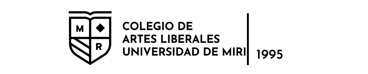 Diseño con el emblema de la escuela en forma de bandera