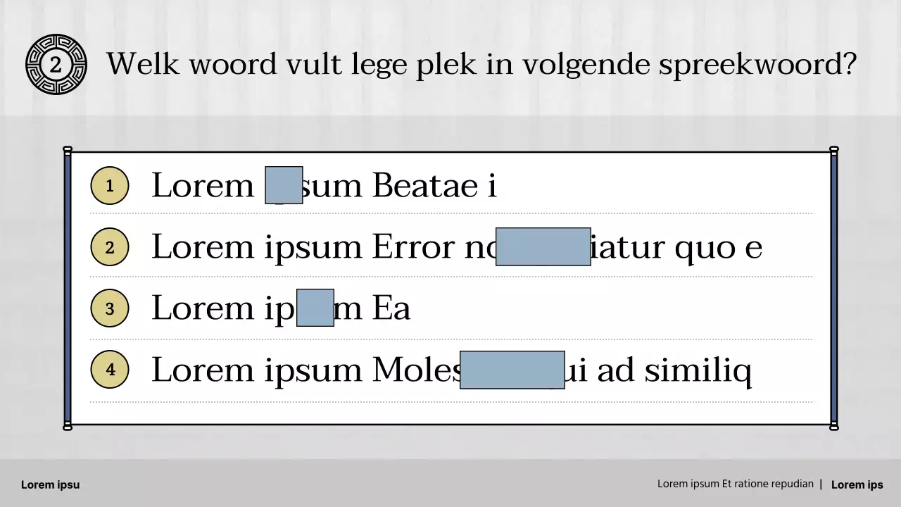 Traditionele Spreekwoorden voor de basisschool in grijs en marineblauw lesmateriaal