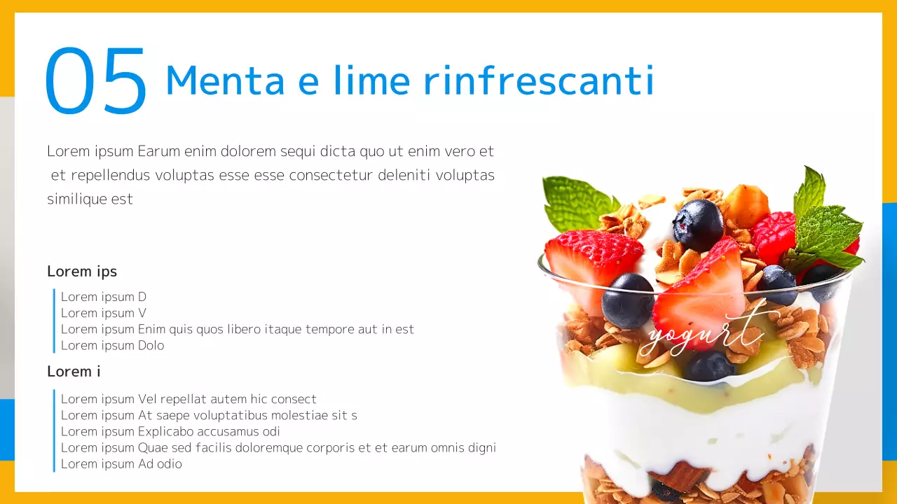 Un'introduzione rinfrescante alla ricetta del dessert estivo in giallo e azzurro