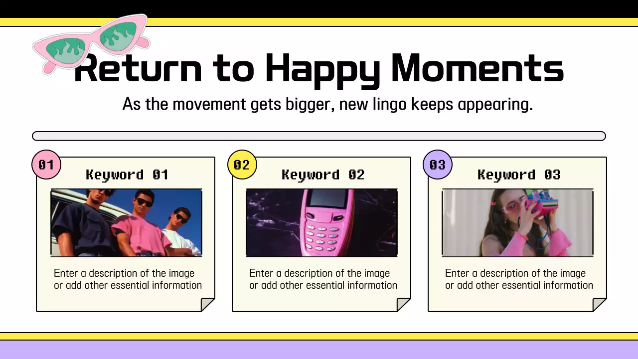 핑크색과 검정의 키치한 정보제공 교육자료