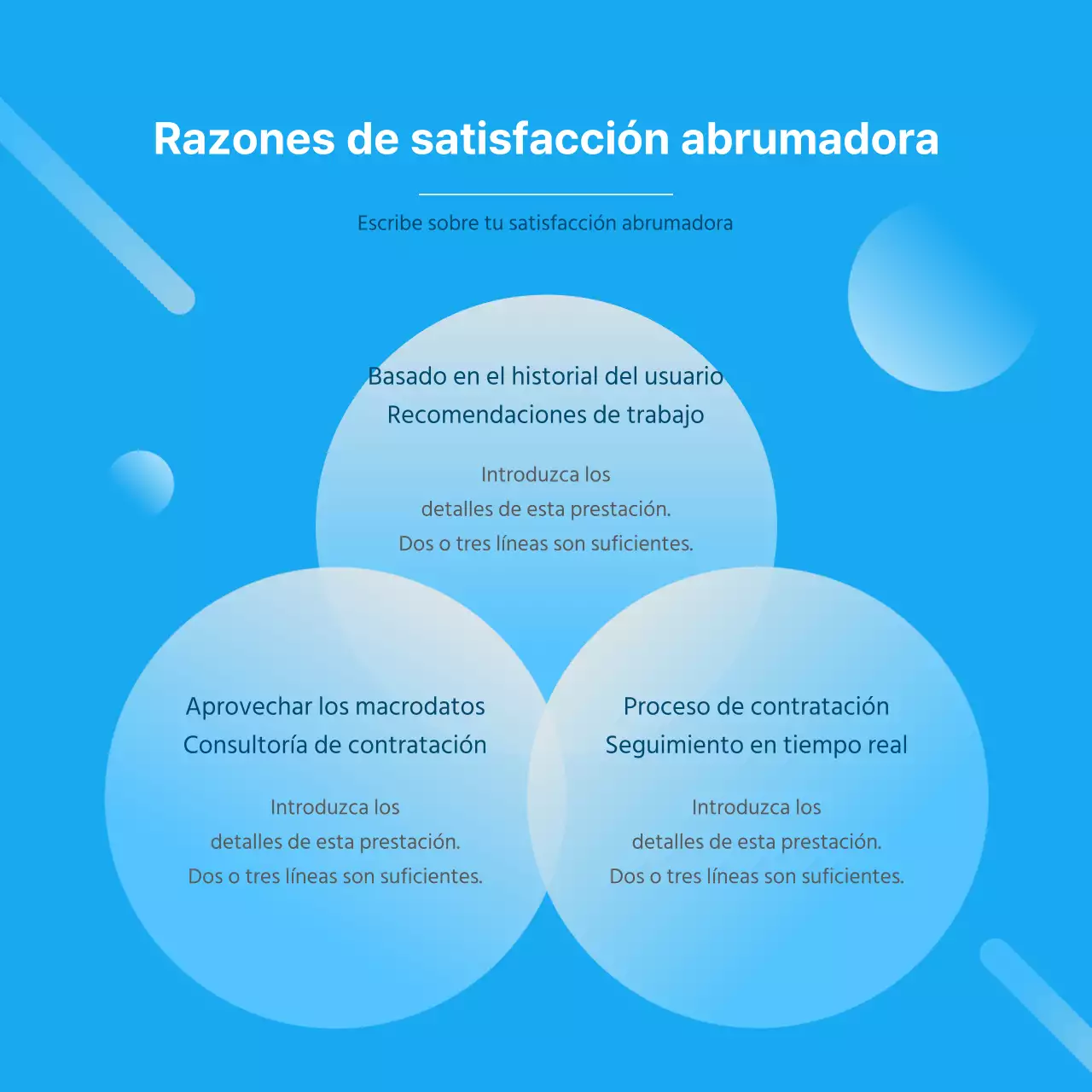 Promover una moderna plataforma de búsqueda de empleo en azul y blanco