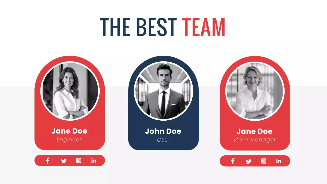 Navy Red modern minimal Bike Shop company's introduction