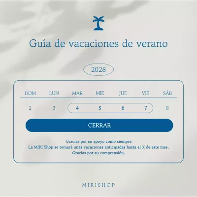 Un sencillo anuncio de vacaciones de verano en azul marino