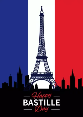 Red Cultural Holiday Announcement Poster