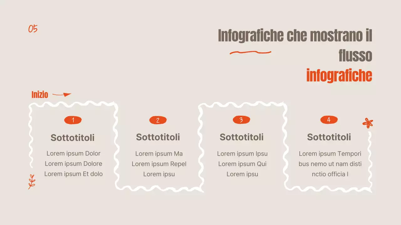 Fiori estivi arancioni e avorio spiegati