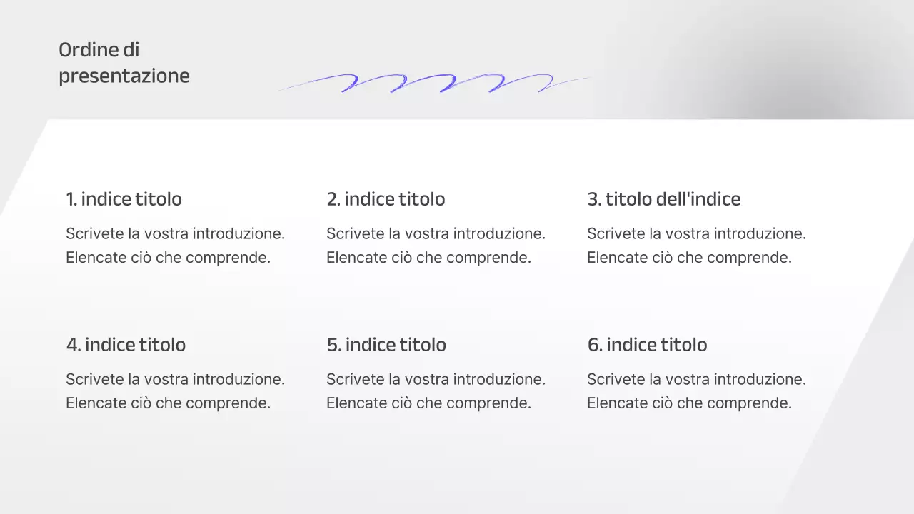 Un rapporto di pianificazione strategica aziendale grigio e semplice